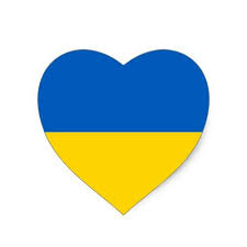 Ukraine flag heart